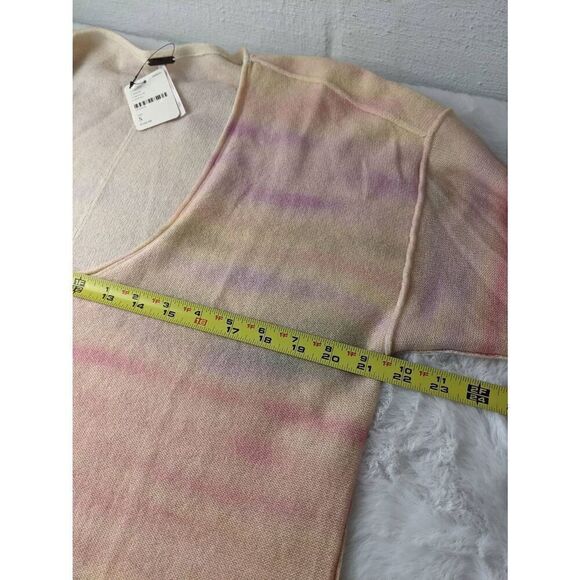 Free People Lightweight Spacedye Always Cashmere V Neck Sweater Size Small New - Picture 7 of 8